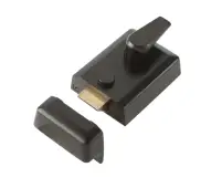 JL5021BL Frelan Hardware Jedo Standard Stile Night Latch 60mm Black