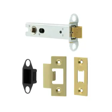 Click Here To Enlarge This Photo Of JL-HDT102SB Frelan Hardware Jedo Heavy Duty Tubular Latch 102mm Satin Brass