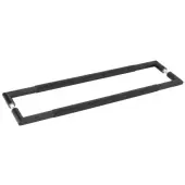 JMB11 Frelan Hardware Three One Six Diamond Back to Back Pull Handles 600mm x 25mm Matt Black (Marine G316 Stainless Steel)