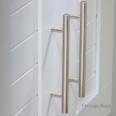 Click Here To Enlarge This Photo Of C0361 101-SN Heritage Brass Cabinet Pull Bar Design 101mm ctc Satin Nickel Finish