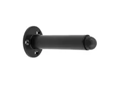 JMB9551B Frelan Hardware Nero Matt Black Wall Mounted Door Stop (No Rose)  on Rose 85mm