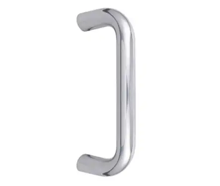 Click Here To Enlarge This Photo Of JPS122A Frelan Hardware Polished Stainless Steel (G304) 225mm x 22mm D Shape Pull Handles (Bolt Through)