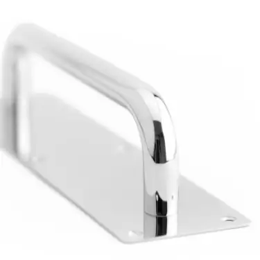 Click Here To Enlarge This Photo Of JPS1601 Frelan Hardware Polished Stainless Steel 225mm Pull Handle on 305mm x 75mm Plate