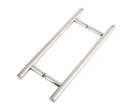 Click Here To Enlarge This Photo Of JPS220B Frelan Hardware Polished Stainless Steel (G304) 19mm Guardsman Pull Handles 400mm x 19mm x 300mm (Back to Back)