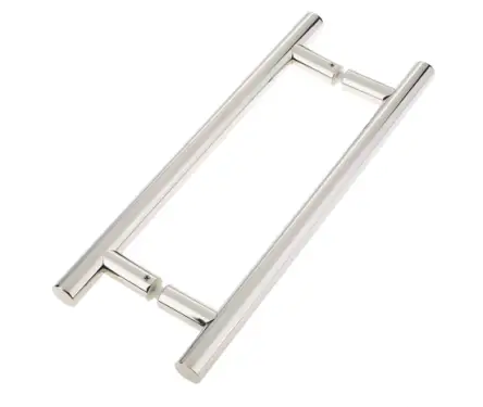 Click Here To Enlarge This Photo Of JPS223A Frelan Hardware Polished Stainless Steel (G304) 25mm Guardsman Pull Handles 400mm x 25mm x 300mm (Back to Back)