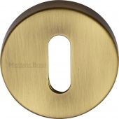 V4007-AT Heritage Brass Key Escutcheon Antique Brass Finish