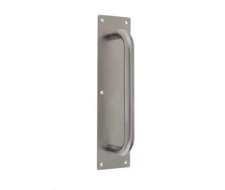 Click Here To Enlarge This Photo Of JSS1602 Frelan Hardware Satin Stainless Steel 300mm Pull Handle on 350mm x 75mm Plate