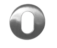 JSS17 Frelan Hardware Satin Stainless Steel (G304) Oval Profile Escutcheon 52x8mm