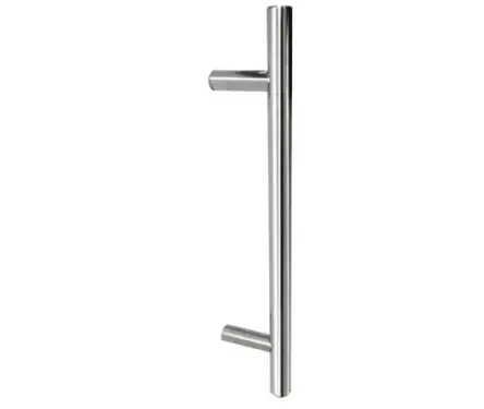 Click Here To Enlarge This Photo Of JSS219A Frelan Hardware Satin Stainless Steel (G304) 19mm Guardsman Pull Handle 325mm x 19mm x 225mm (Bolt Through)