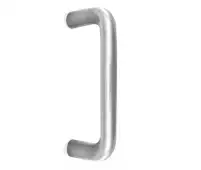 JSS319C Frelan Hardware Satin Stainless Steel (G201) 300mm x 19mm D Shape Pull Handle (Bolt Through)