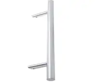 JSS519A Frelan Hardware Satin Stainless Steel (G304) Cranked Pull Handle 600mm x 32mm x 400mm (Bolt Through)