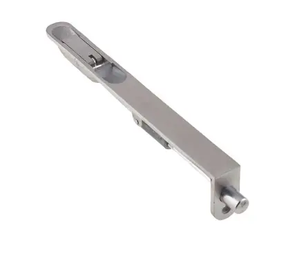 Click Here To Enlarge This Photo Of JSS51R Frelan Hardware Satin Stainless Steel Lever Action Flush Bolt (Radius Forend) 200mm x 20mm