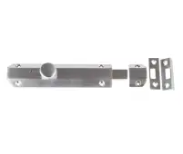 JV168SN Frelan Hardware Jedo Architectural Slide Door Bolt 150mm x 35mm Satin Nickel