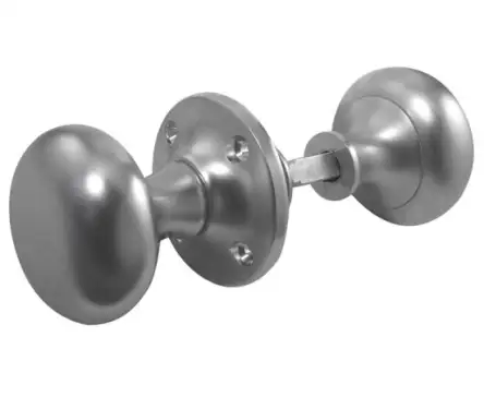 Click Here To Enlarge This Photo Of JV176ASC Frelan Hardware Jedo Mushroom Rim Door Knobs 50mm Satin Chrome