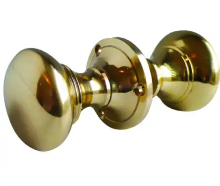 Click Here To Enlarge This Photo Of JV177PB Frelan Hardware Jedo Contract Rim Door Knobs Polished Brass