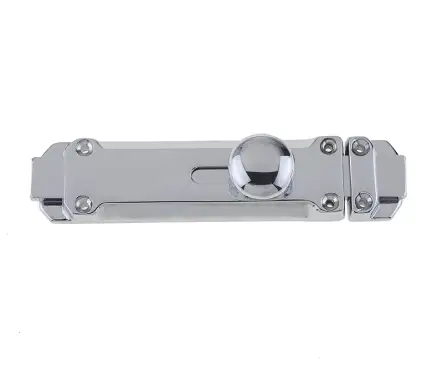Click Here To Enlarge This Photo Of JV179PC Frelan Hardware Jedo Contract Door Bolt 116mm x 30mm Polished Chrome