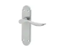 JV191SC Frelan Hardware Jedo Henley Suite Door Handles on Latchplate Satin Chrome