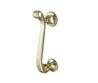 JV1PB Frelan Hardware Jedo Scroll Door Knocker 135mm Polished Brass