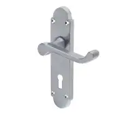 JV250SC Frelan Hardware Jedo Epsom Suite Door Handles on Lockplate Satin Chrome