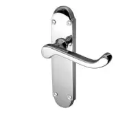 JV251PC Frelan Hardware Jedo Epsom Suite Door Handles on Latchplate Polished Chrome