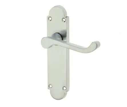 Click Here To Enlarge This Photo Of JV251SC Frelan Hardware Jedo Epsom Suite Door Handles on Latchplate Satin Chrome