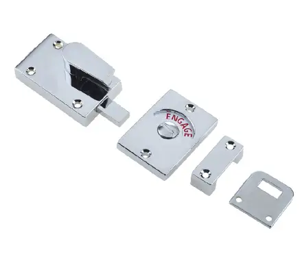 Click Here To Enlarge This Photo Of JV2662PC Frelan Hardware Jedo Bathroom Indicator Bolt 61mm x 42mm Polished Chrome