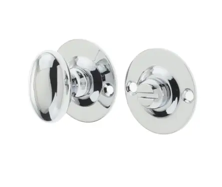 Click Here To Enlarge This Photo Of JV2671PC Frelan Hardware Jedo Bathroom Turn & Release with 5mm spindle Polished Chrome