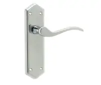 JV281PC Frelan Hardware Jedo Paris Suite Door Handles on Latchplate Polished Chrome