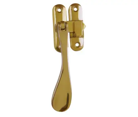 Click Here To Enlarge This Photo Of JV301PB Frelan Hardware Jedo Victorian Casement Fastener 90mm Polished Brass