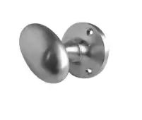 JV34BSC Frelan Hardware Jedo Kontrax Oval Mortice Door Knobs Satin Chrome