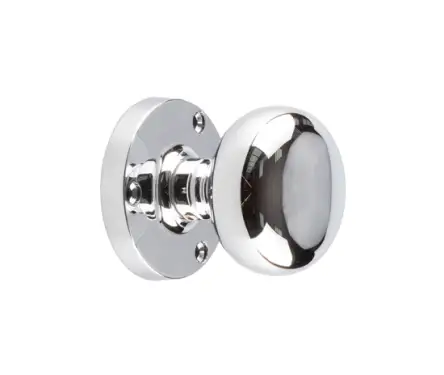 Click Here To Enlarge This Photo Of JV35PC Frelan Hardware Jedo Mushroom Mortice Door Knobs 60mm Diameter Polished Chrome