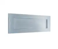 JV36SSC Frelan Hardware Jedo Plain Victorian Letter Plate 250mm x 76mm (225mm Centres) Satin Chrome