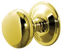 JV46PB Frelan Hardware Jedo Mushroom Mortice Door Knobs 62mm Diameter Polished Brass
