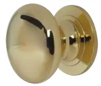 JV47CPB Frelan Hardware Jedo Traditional Cupboard Knob 38mm Polished Brass
