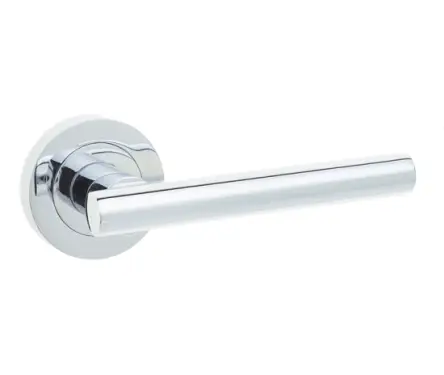 Click Here To Enlarge This Photo Of JV508PC Frelan Hardware Jedo Petra Door Handles on Rose Polished Chrome
