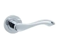 JV509PC Frelan Hardware Jedo Gamma Door Handles on Rose Polished Chrome
