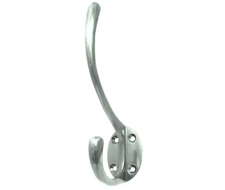 Click Here To Enlarge This Photo Of JV60PC Frelan Hardware Jedo Solid Brass Hat & Coat Hook 142mm Polished Chrome