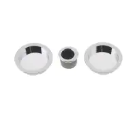 JV822PC Frelan Hardware Jedo Circular Flush Pull Kits Polished Chrome