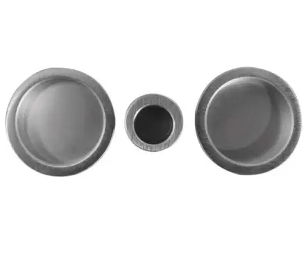 Click Here To Enlarge This Photo Of JV822SC Frelan Hardware Jedo Circular Flush Pull Kits Satin Chrome