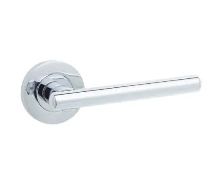 Click Here To Enlarge This Photo Of JV843PC Frelan Hardware Jedo Rosetta Door Handles on Rose Polished Chrome