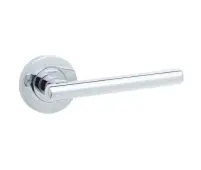 JV843PC Frelan Hardware Jedo Rosetta Door Handles on Rose Polished Chrome