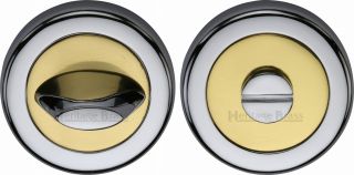 V4043-CB Heritage Brass Thumbturn & Emergency Release Chrome & Brass Finish