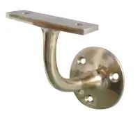 JV85HAPB Frelan Hardware Jedo Solid Brass Handrail Bracket 64mm Polished Brass