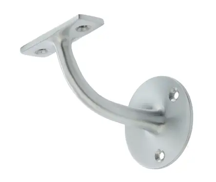 Click Here To Enlarge This Photo Of JV85HASC Frelan Hardware Jedo Solid Brass Handrail Bracket 64mm Satin Chrome