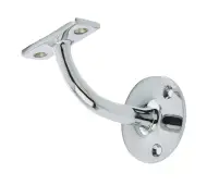 JV85HBPC Frelan Hardware Jedo Solid Brass Handrail Bracket 75mm Polished Chrome