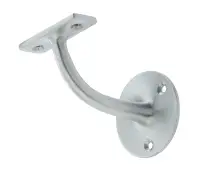 JV85HBSC Frelan Hardware Jedo Solid Brass Handrail Bracket 75mm Satin Chrome