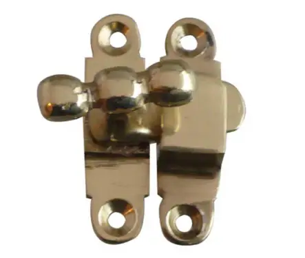 Click Here To Enlarge This Photo Of JV87PB Frelan Hardware Jedo Showcase Catch 40mm Polished Brass