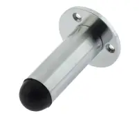 JV9551ASC Frelan Hardware Jedo Cylinder Wall Mounted Door Stop (No Rose)  on Rose 65mm Satin Chrome