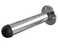 JV9551BPC Frelan Hardware Jedo Cylinder Wall Mounted Door Stop (No Rose)  on Rose 75mm Polished Chrome