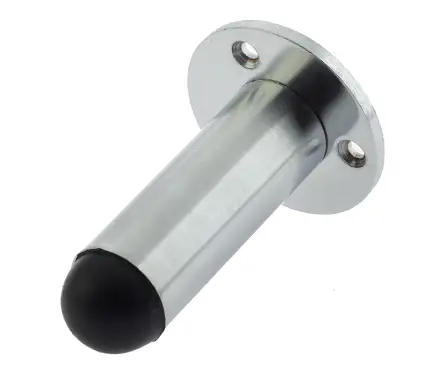 Click Here To Enlarge This Photo Of JV9551BSC Frelan Hardware Jedo Cylinder Wall Mounted Door Stop (No Rose)  on Rose 75mm Satin Chrome
